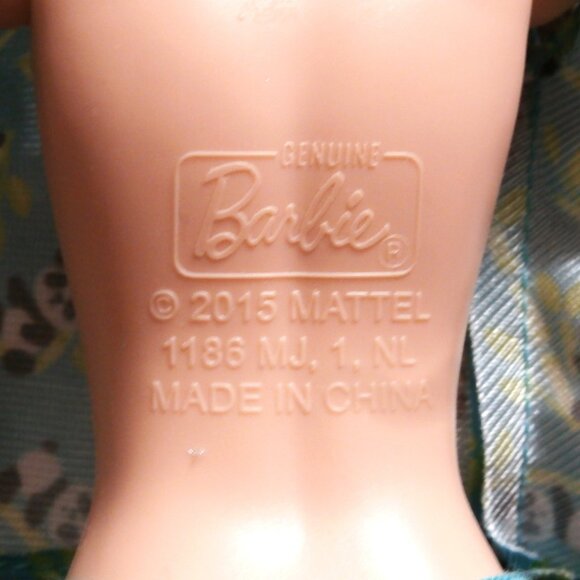 Set of 2 Genuine BARBIE  2015 MATTEL 11" Twins Brown Hair, Brown Eyes, Light - Picture 4 of 4